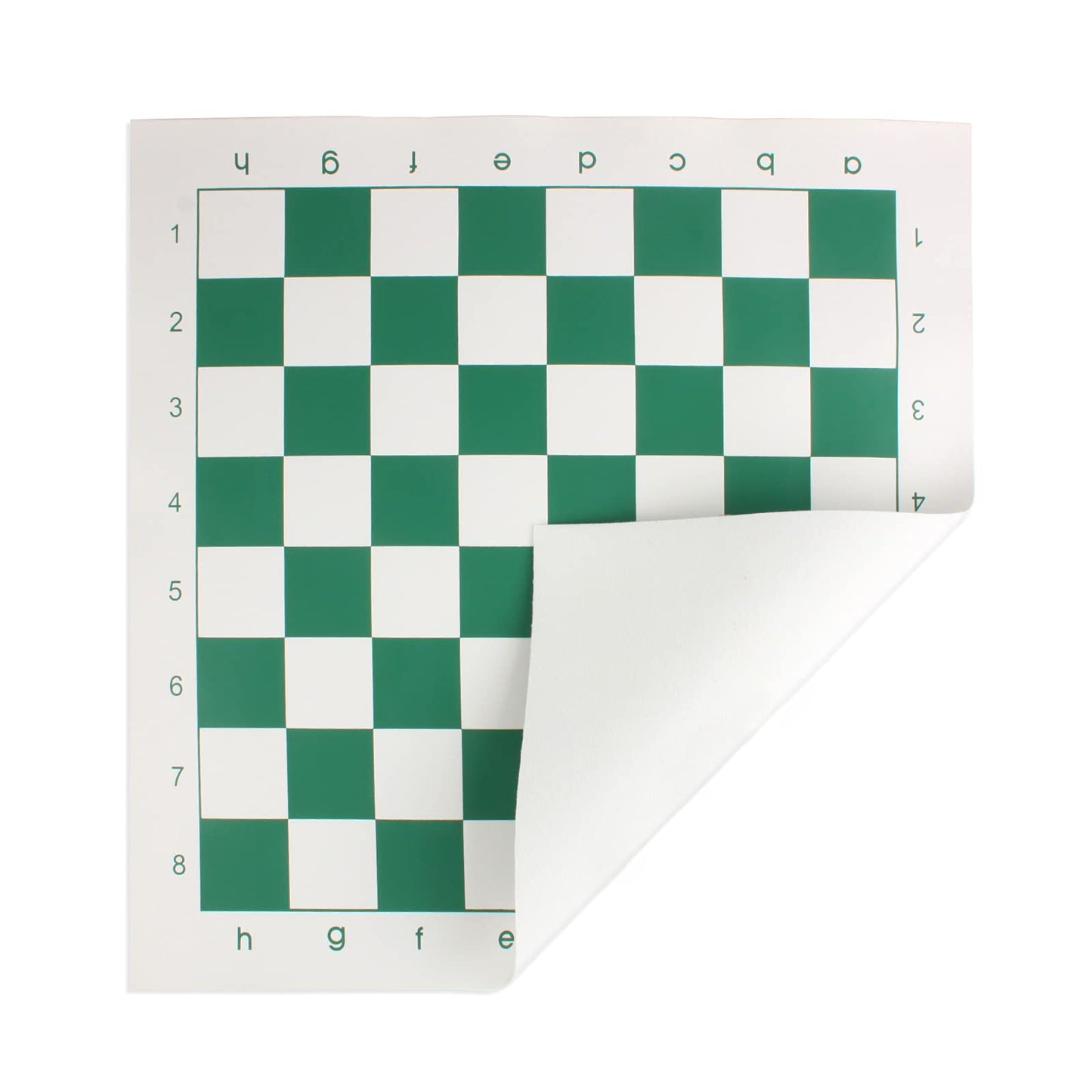 Andux Chess Game Set Chess Pieces and Rollable Board XQTZ-01 (Green,42x42cm)