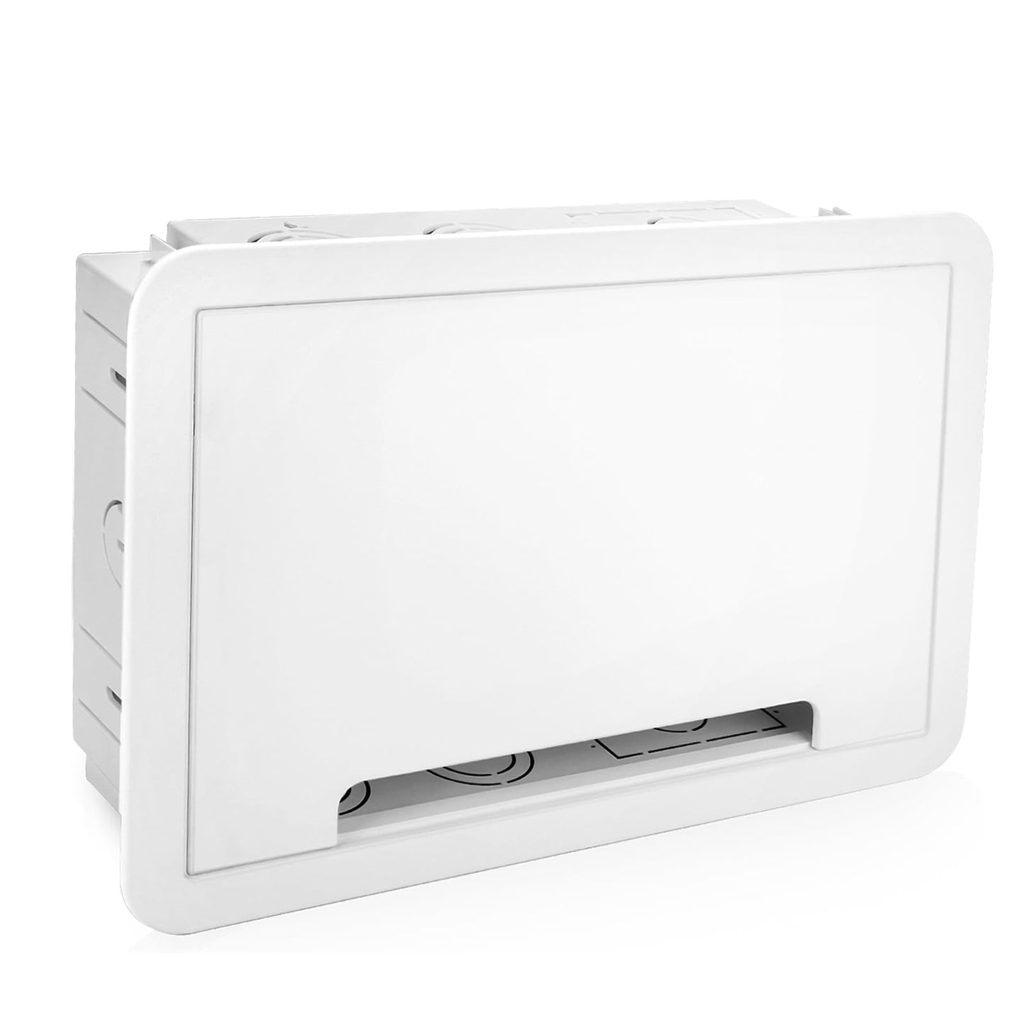 9" in-Wall TV Media Box - Recessed Outlet & Network Enclosure for Wall Mount TV Compatible with Apple, Fire Stick, Samsung One Connect Mini WiFi Friendly Recessed TV Outlet Box