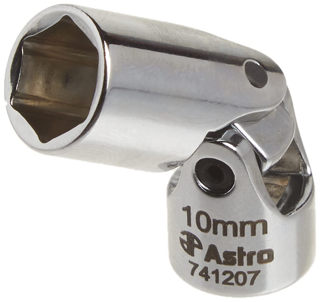 Astro Pneumatic 7412 1/4-Inch Drive Flex Socket Set, 6 Point - Metric, 12-Piece