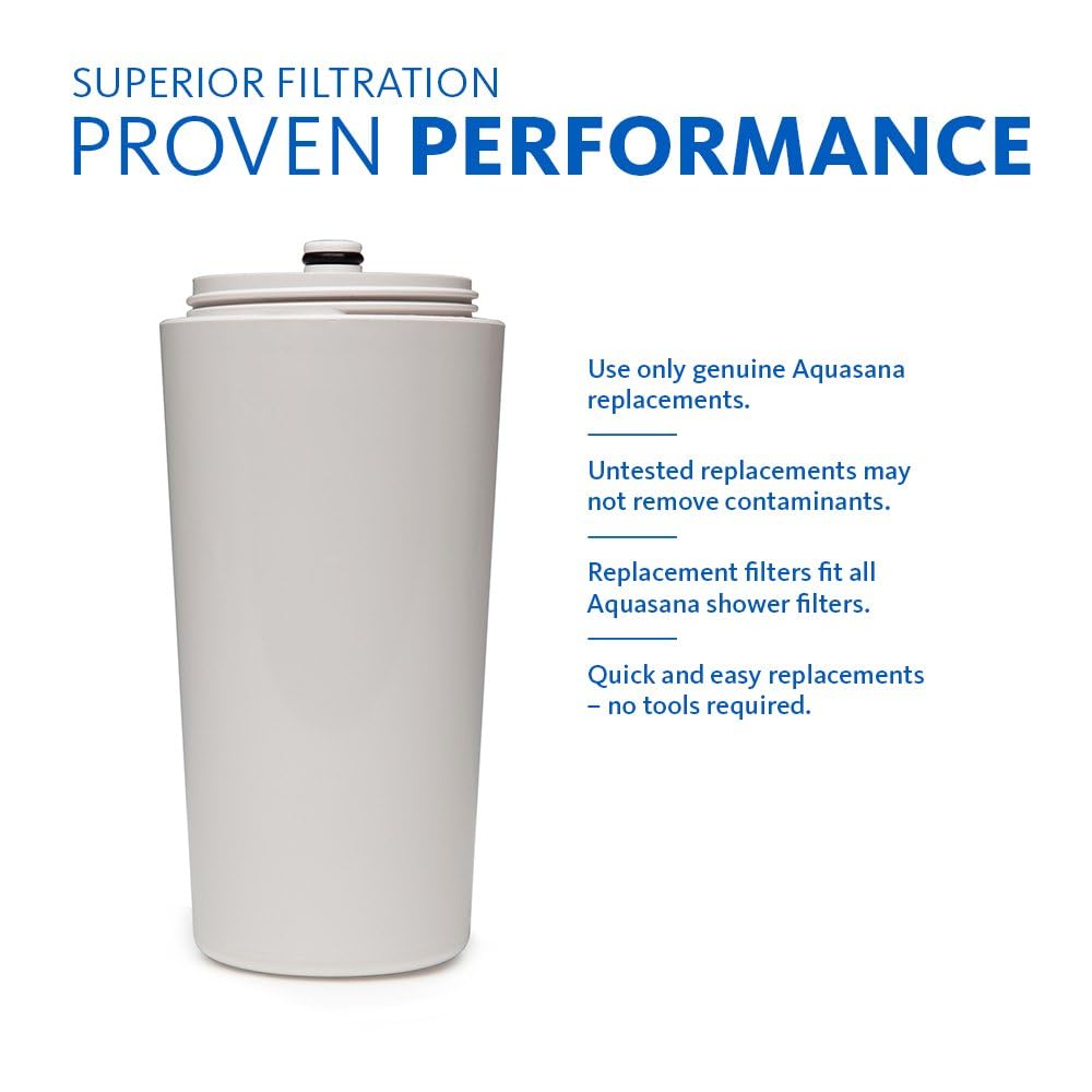 Aquasana Deluxe Shower Water Filter System with Adjustable Premium Massaging Shower Head