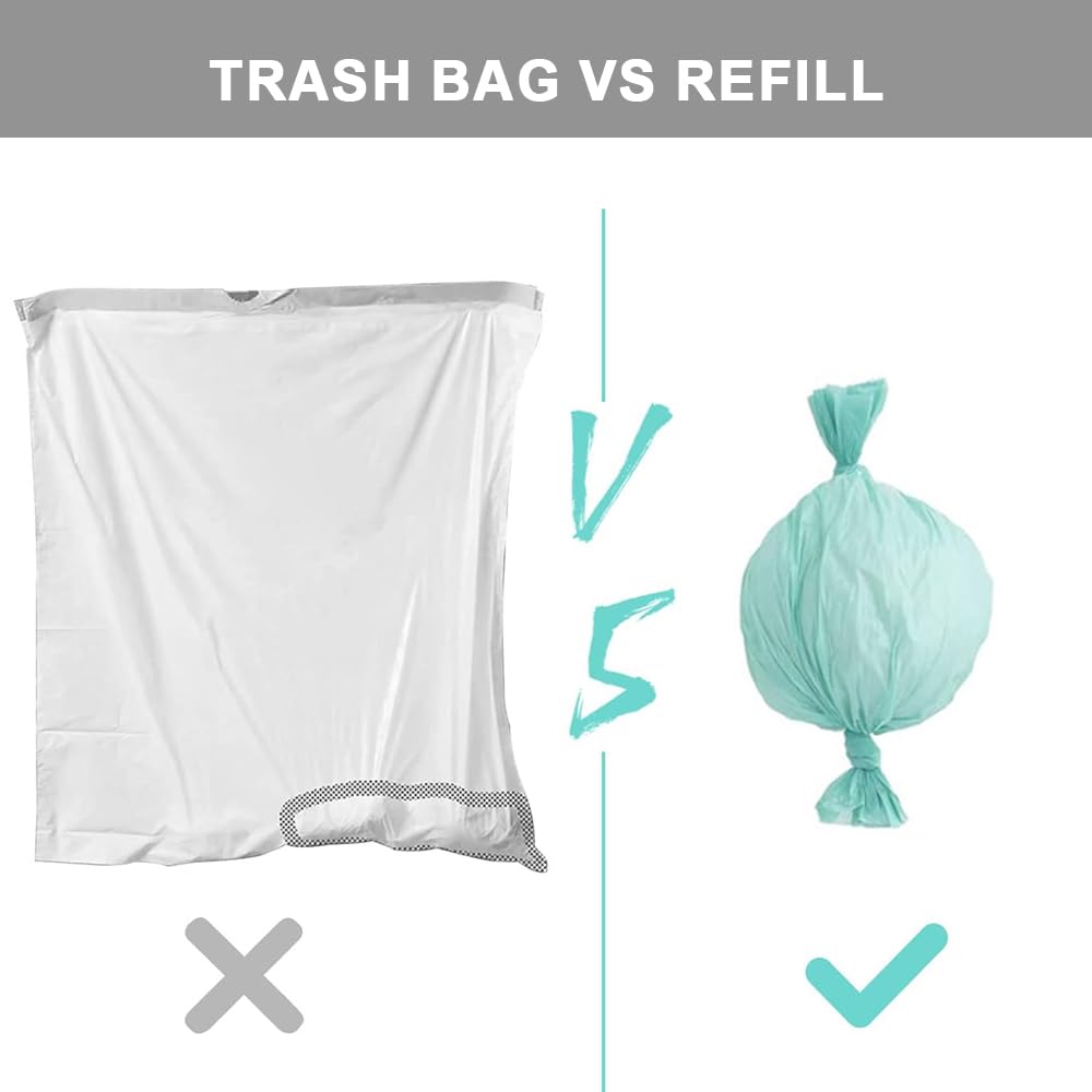 Diaper Disposal Liner Refills Compatible with Janibell Akord 330 Slim Adult Diaper Disposal System,Adult Diaper System, Lightly Scented, 4 Pack