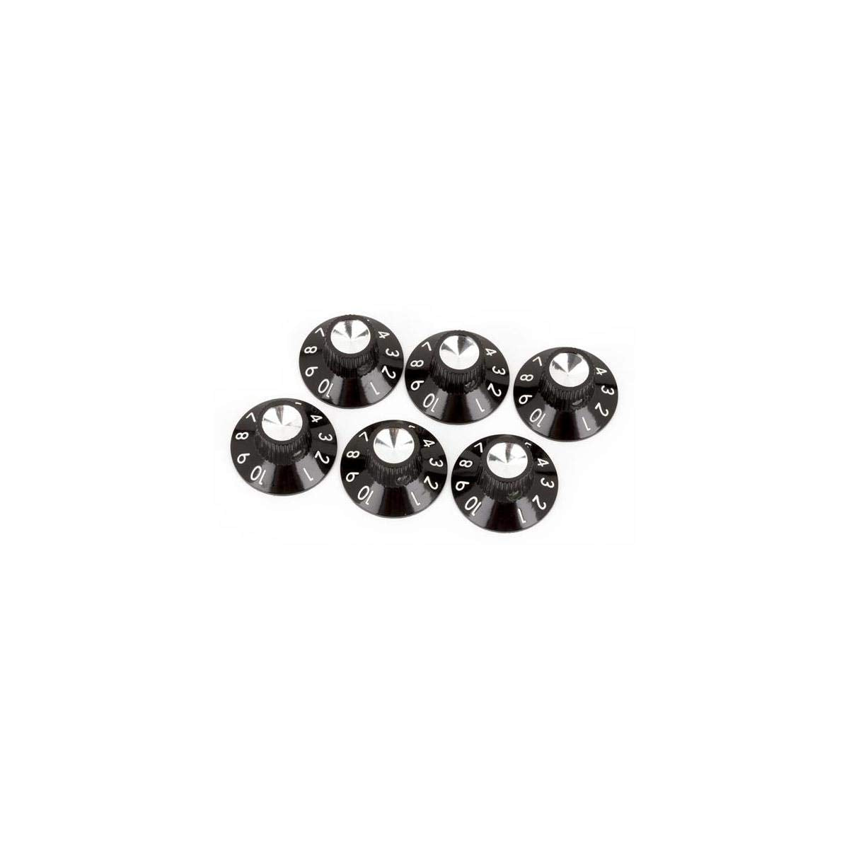 Fender 099-0930-000 Skirted Amp Knobs, Black (Pack of 6)