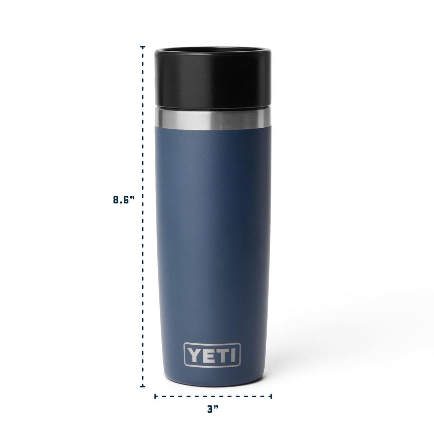 YETI Rambler 16 oz Travel Bottle, Stainless Steel, Vacuum Insulated with Leakproof Commuter Cap, Cape Taupe