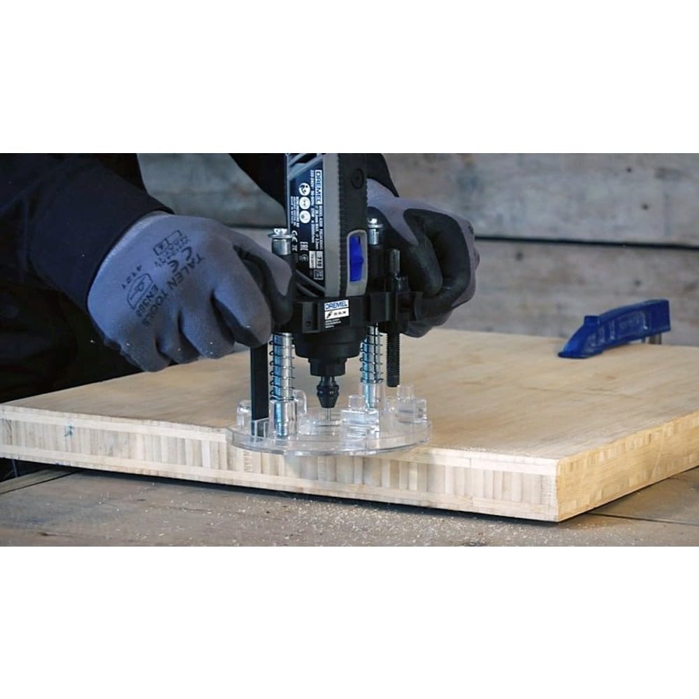 Dremel 335-01 Rotary Tool Plunge Router Attachment, Compact & Lightweight for Light-Duty Routing Projects, Perfect for Woodworking & Inlay Work