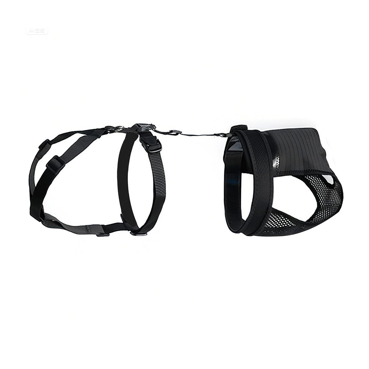 yrenoer Female Dog Heat Pants with Harness Design - Anti-Slip, Anti-Mating, Reusable & Washable Underwear for All-Day Protection (Black, XL)