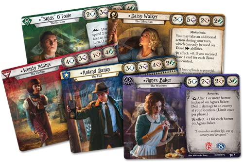 Arkham Horror: The Card Game: Revised Core Set - Horror Game - Mystery Game - Cooperative Card Games - Adults and Teens Ages 14+ - 1-4 Players - Avg. Playtime 1-2 Hours - Made by Fantasy Flight Games