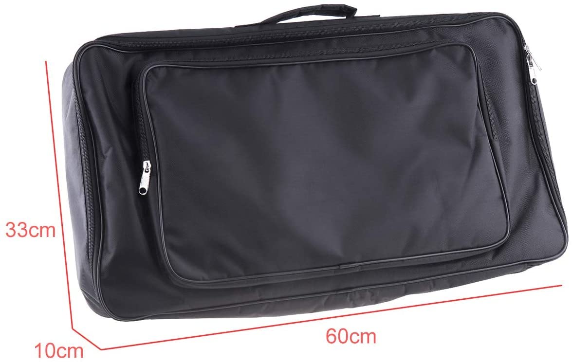 TUOREN Guitar Pedalboard Carry Bag - Black, 60 x 33 x 10 cm