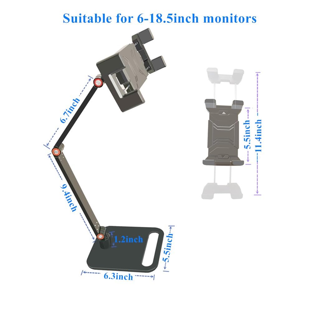 WYSXEBWZ Portable Monitor Holder for 7-18.5 Inch Screen Desktop Expandable Monitor Stand 13 inch Tablet Stand
