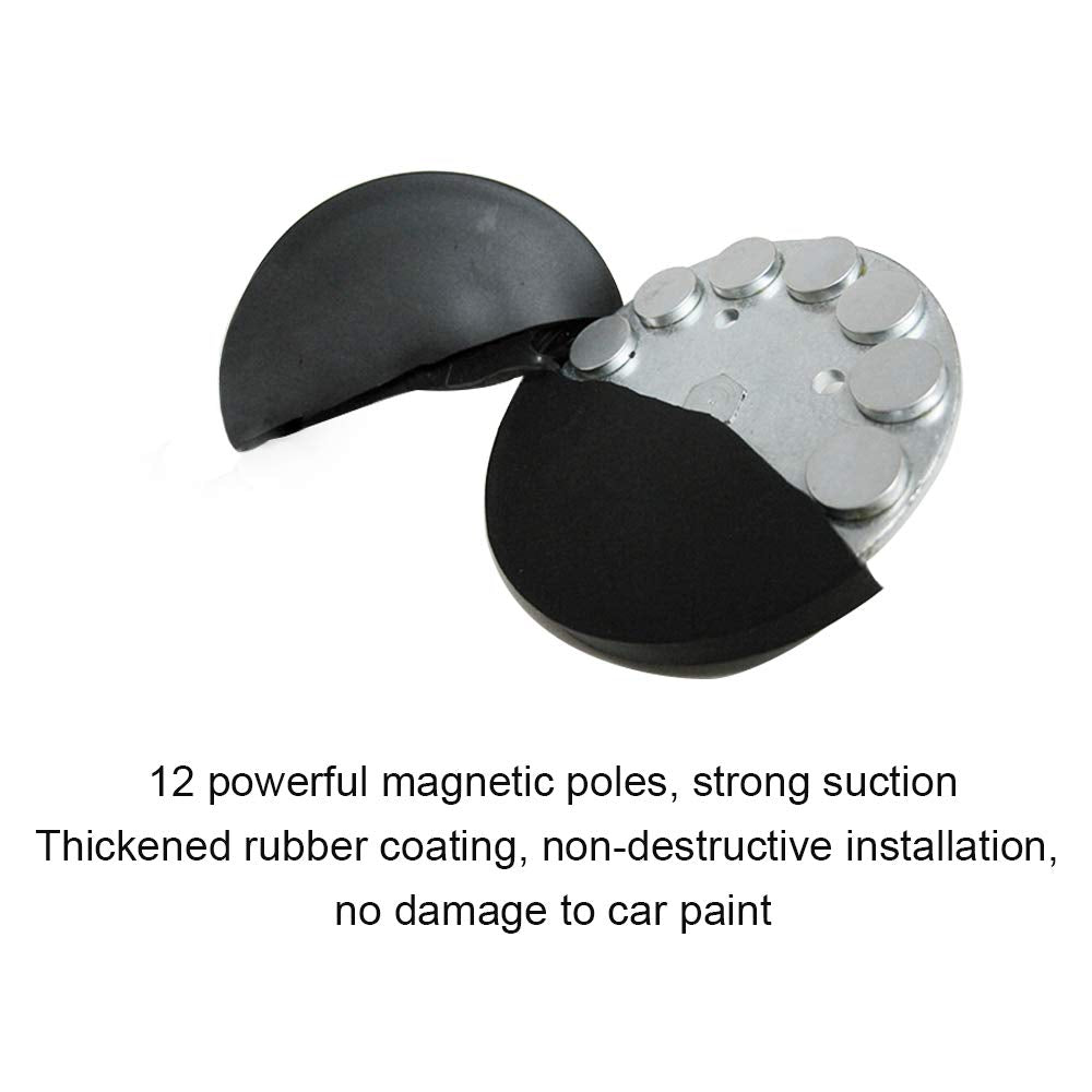 EXZEIT Strong Magnet Base for Led Work Light, Powerful Magnetic Mounting Bracket with Protecting Rubber for Off Road Driving Lighting (Two PCS)