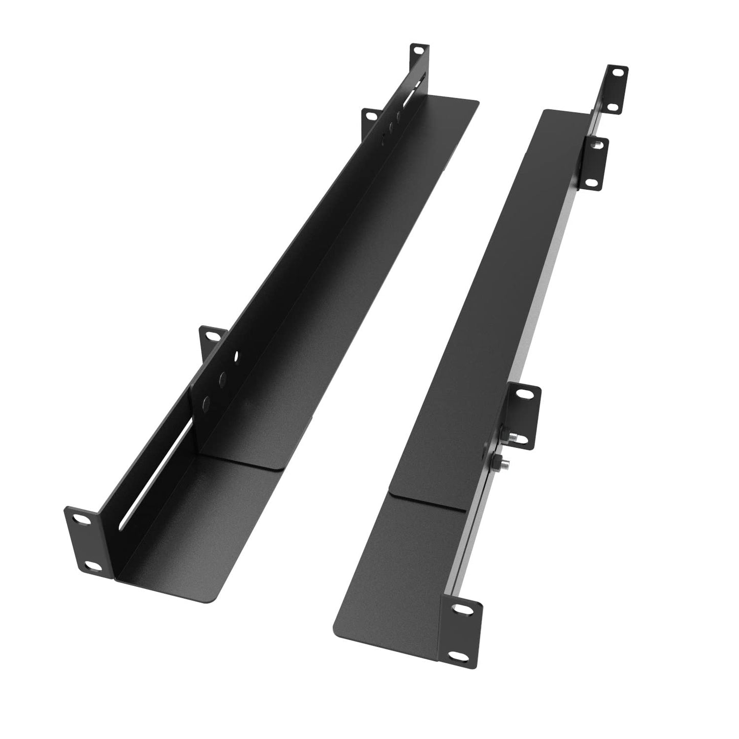JINGCHENGMEI 1U 19inch Server Rack Rails -15-24 inch Adjustable Depth for Universal 4-Post or 2-Post Rack Mount Rails for Network Equipment, Server, UPS Mounting Rail Kit (1URR15-24IN)