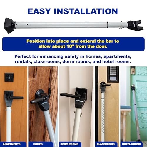 Brinks 675-83001 Heavy Duty Dual Function Door Security Bar