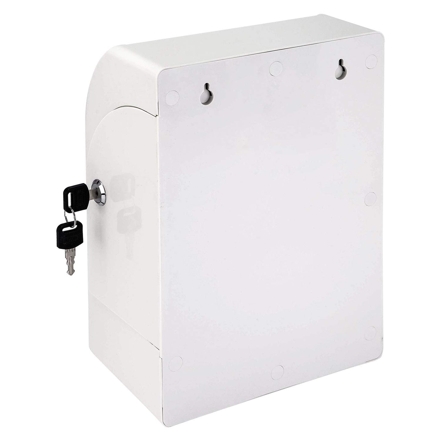 Amazon Basics ABS Suggestion Box with Lock and Key, Donation/Ballot Box,‎ 8.2" x 4.7" x11.3'' , Non-clear
