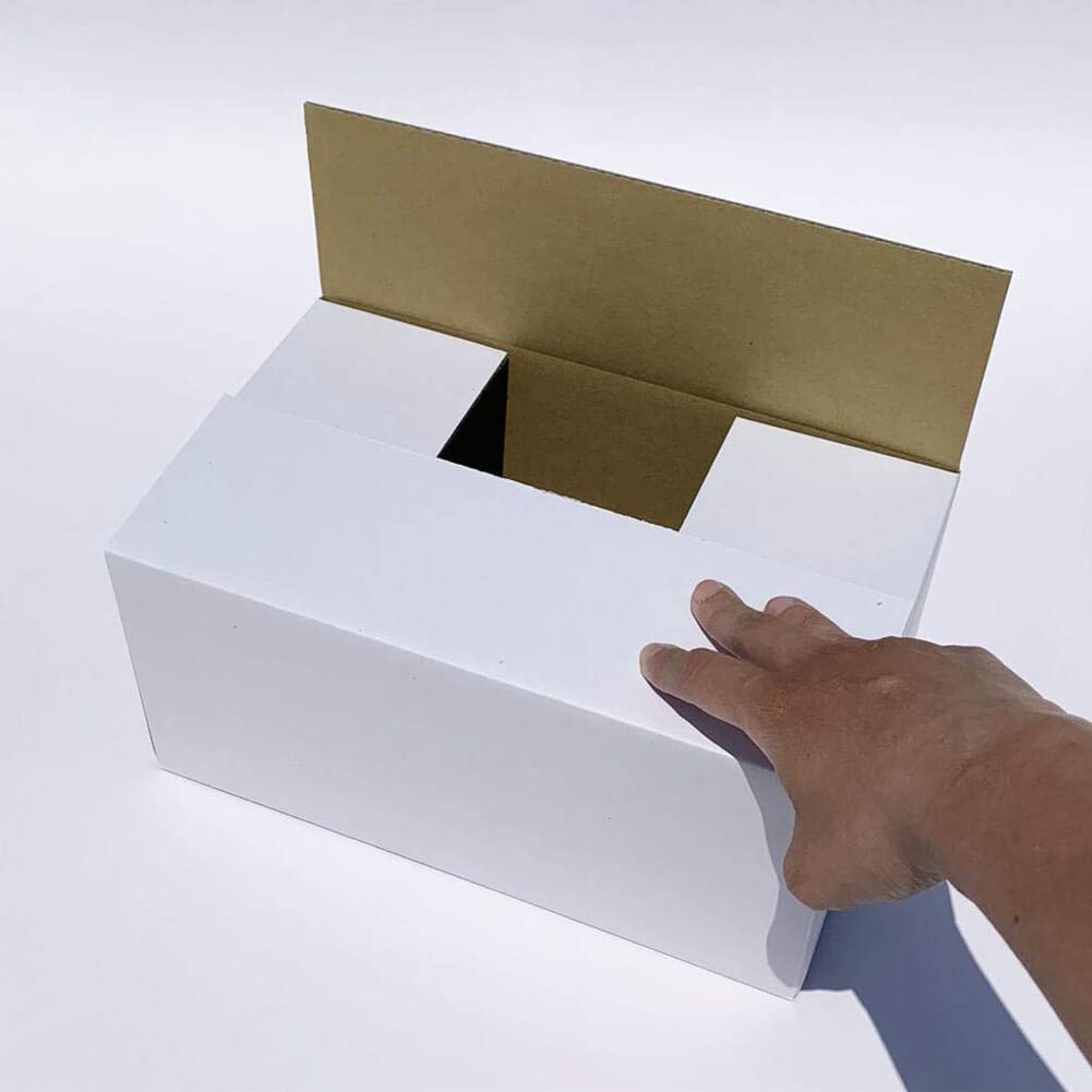 25-Pack 9x6x4 Inch White Corrugated Cardboard Shipping Boxes - Mailer Boxes for Small Business & E-commerce Packaging (9x6x4 Inches)