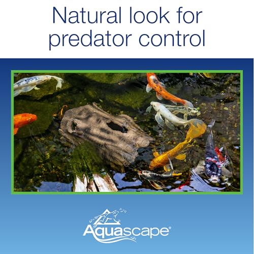 Aquascape 78324 Koi Predator Control Faux Log Fish Cave, Brown