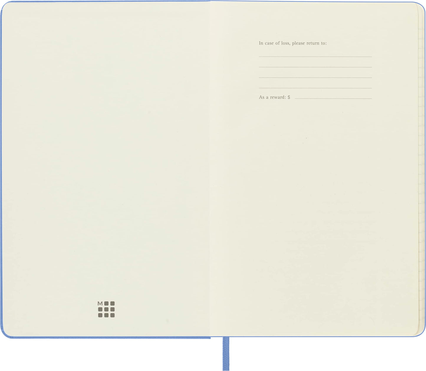 Moleskine Classic Notebook, Large, Ruled, Hydrangea Blue, Hard Cover (5 X 8.25)