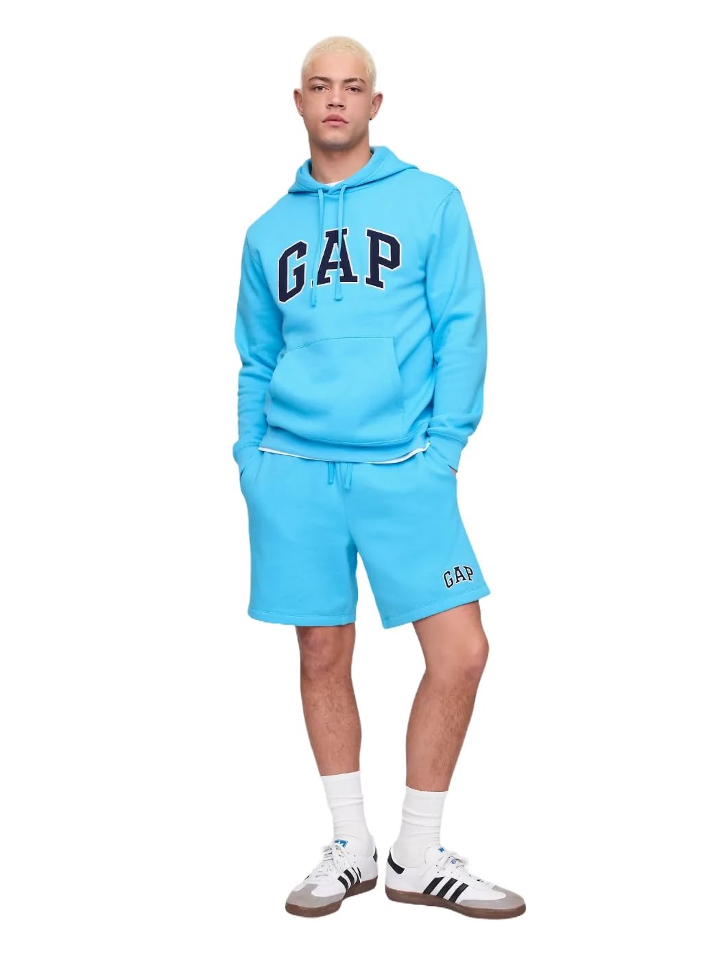 GAP Men's Heritage Logo Short, Aquarius, Large