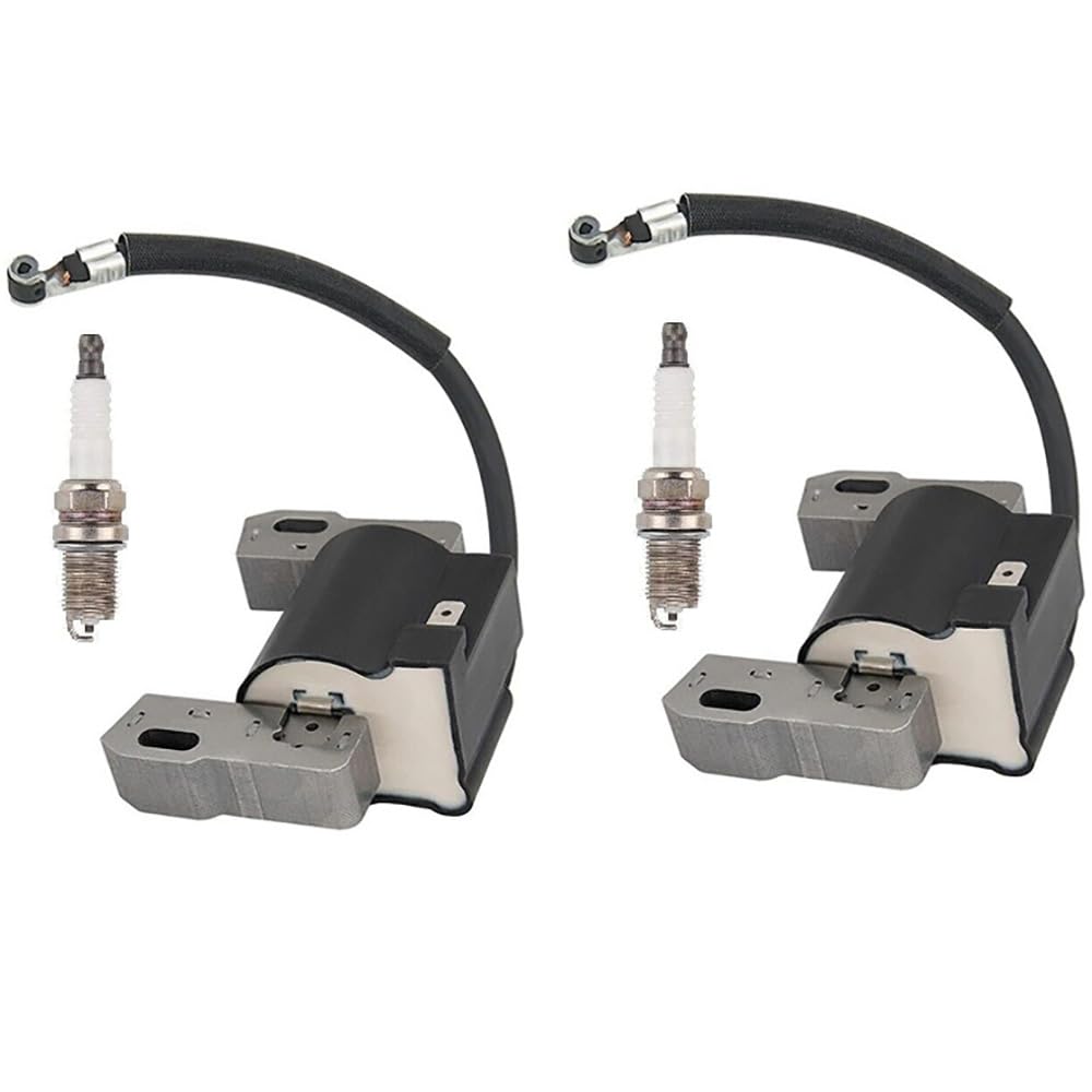 Hippotech Ignition Coil with Spark plug for John Deere LG691060 MIA12346 MIA12788 MIA12864 Lawn Tractors LA130 LA135 LA140 LA145 LA150 LA155 LA165 Z445 Z465 Z625 Z645 Z655 Z665 Z335E Engine