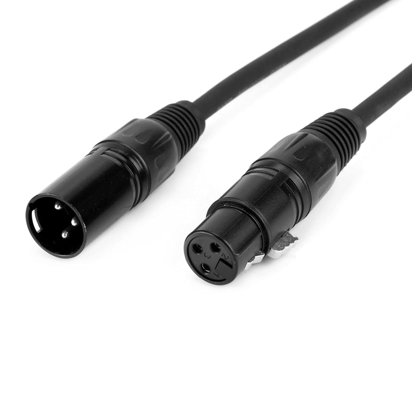 MFL. DMC-3 DMX Cable 3 Pin Signal XLR Male to Female 10.2ft DMX Wires for Stage Lighting DJ Lights Pack of 4