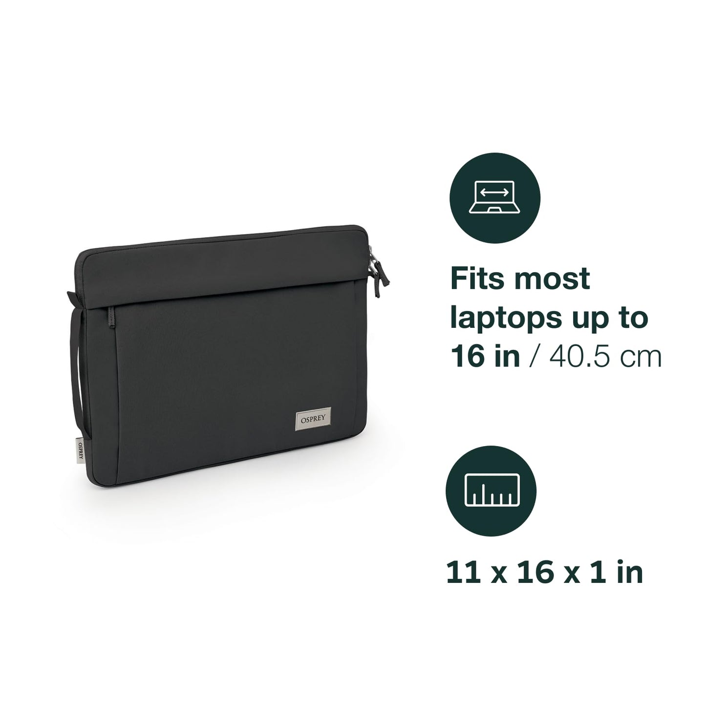 Osprey Arcane 16 Inch Laptop Sleeve, Moss Green Heather