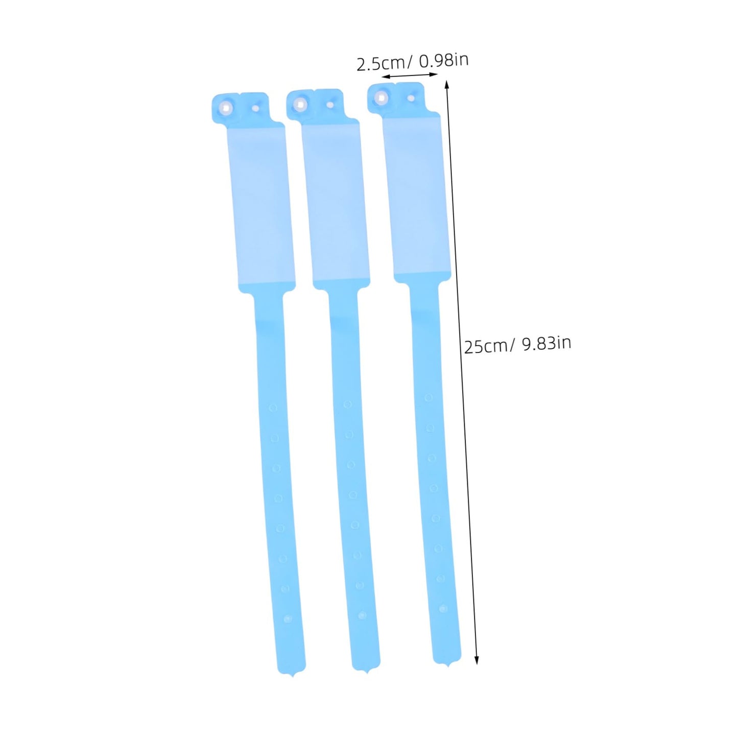 HEATSHAKING Waterproof Blank Id Wristbands Disposable Patient Hospital Bands 9.84X0.98In Medical Identification Bracelets for Clinics and Healthcare