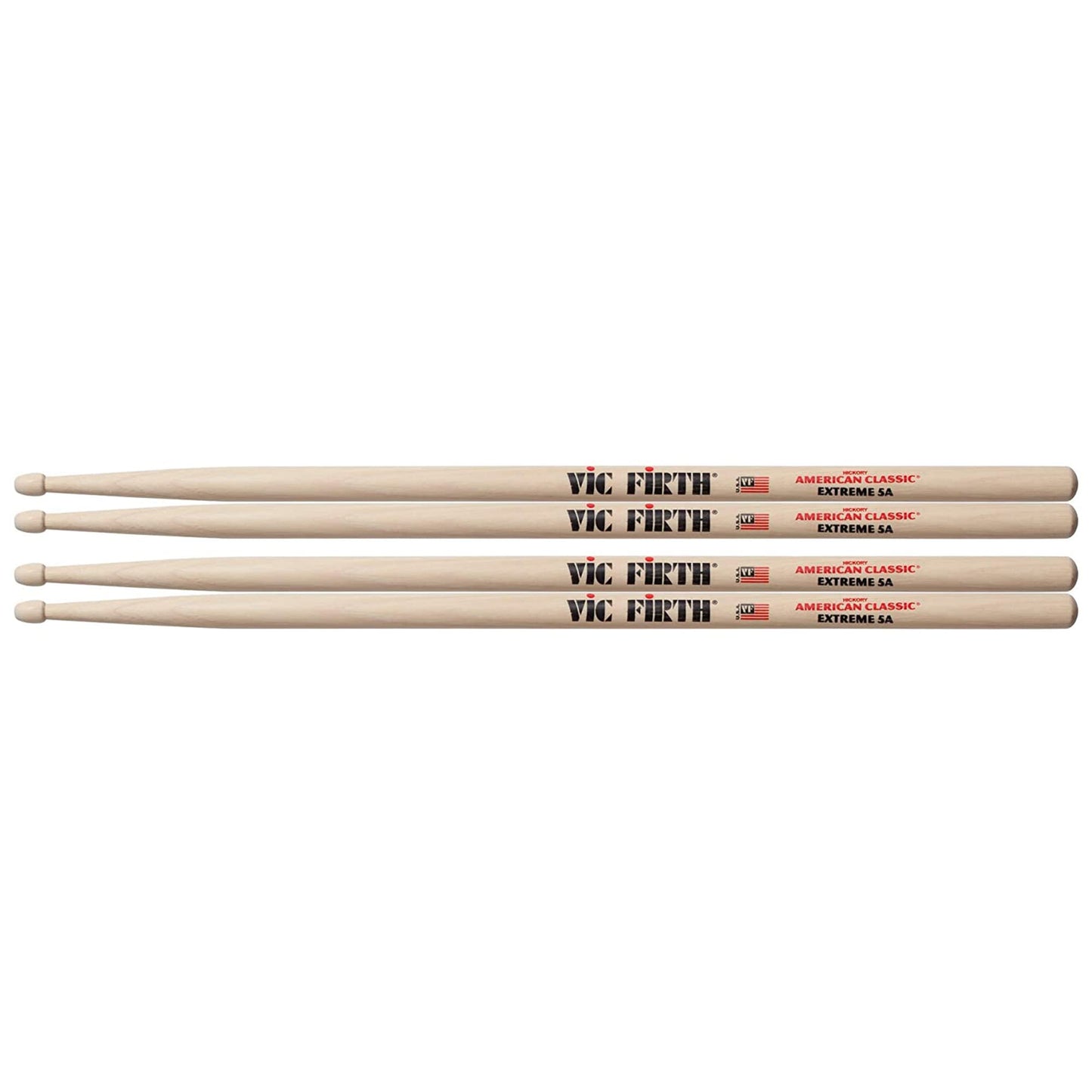 Vic Firth Extreme X5A Wood Tip Drum Stick (2 Pair)