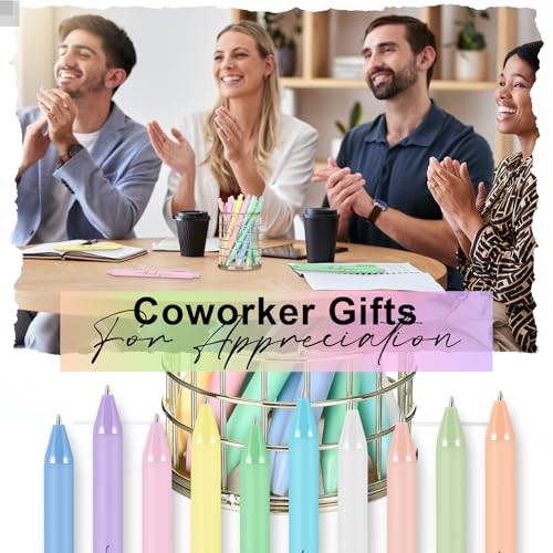 Dispowreath 200 Pcs Thank You Pens Bulk Multicolor Ballpoint Pens Thank You Gift for Men Women Employee Holiday Appreciation Gifts for Teacher Office Party Favors