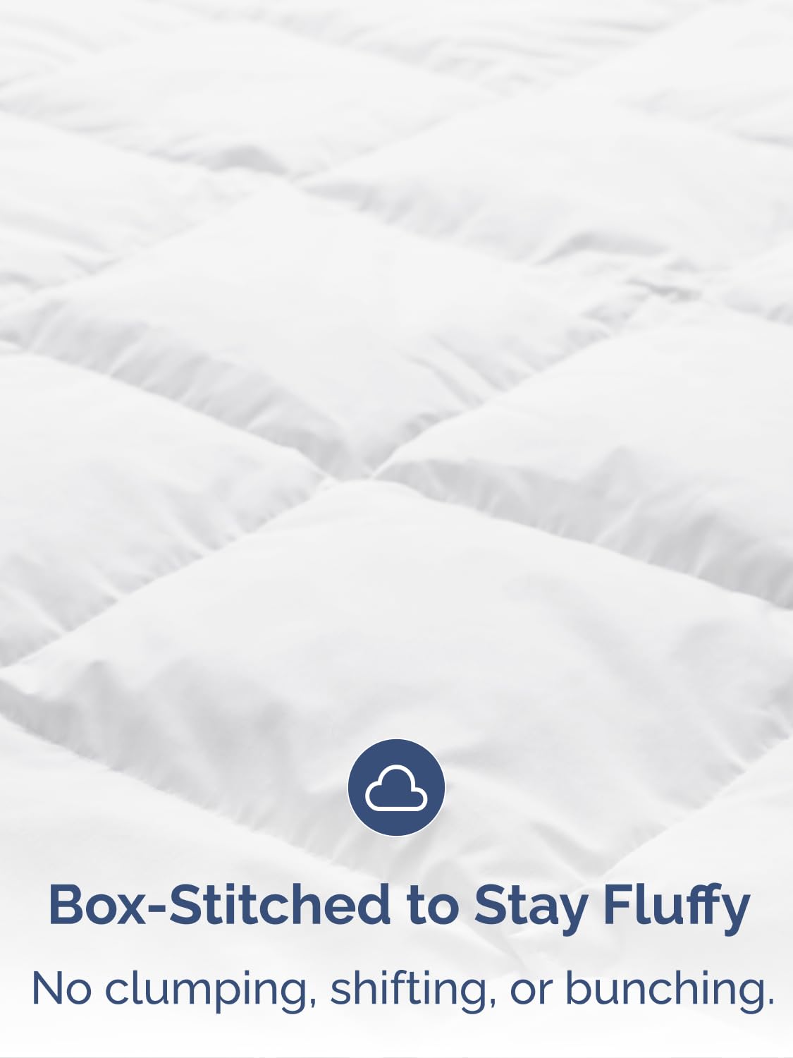 King Comforter Duvet Insert, White - Lightweight All-Season Down-Alternative Microfiber Comforter, 88x88 in (223cm), Box-Stitched with Corner Tabs, Soft Breathable Cooling Bedding, Comforter Only