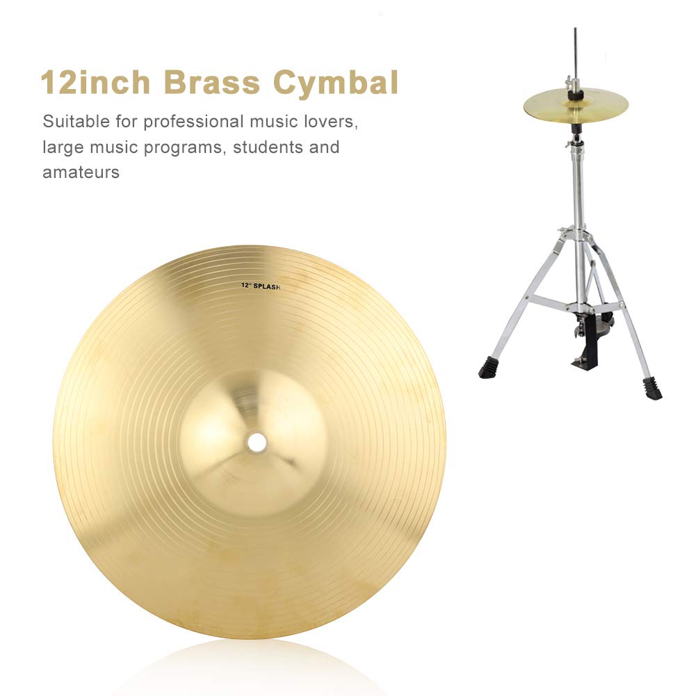 12 inch Crash Cymbal Brass Cymbal Musical Instrument Accessory for Drum Set