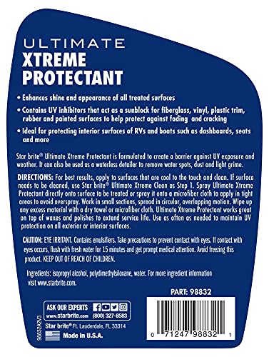 Star Brite 098832 Ultimate Xtreme Protectant Interior and Exterior - 32 oz