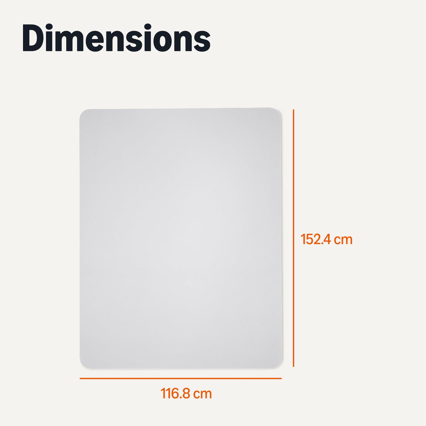 Amazon Basics Office Chair Mat for Hard Floors, 46" x 60", Clear