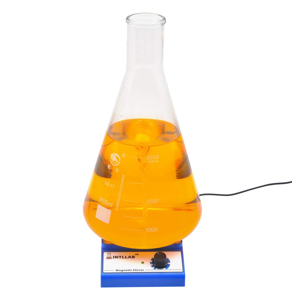 INTLLAB Magnetic Stirrer with 7pcs/Pack Stir Bars Set and 10 inch Length Stir Bar Retriever