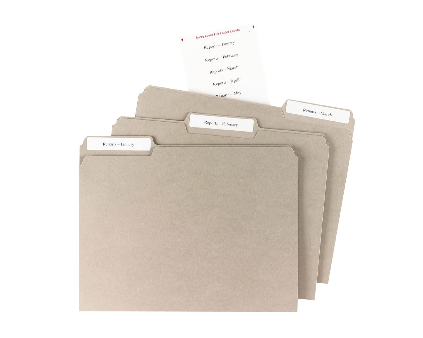 Pres-A-Ply Full Sheet Printable Labels, White, Box of 100 (30605) made In Canada for The Canadian Market, 8.5" x 11"