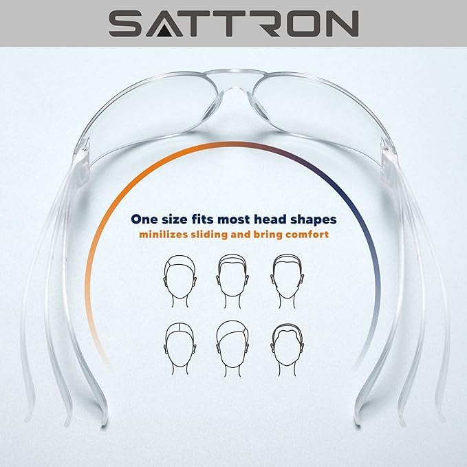 Clear Safety Glasses Bulk of 24, ANSI Z87.1 Eye Protection for Women Men, Scratch & Impact Resistant Protective Glasses, Ideal for Lab, Construction, Shooting