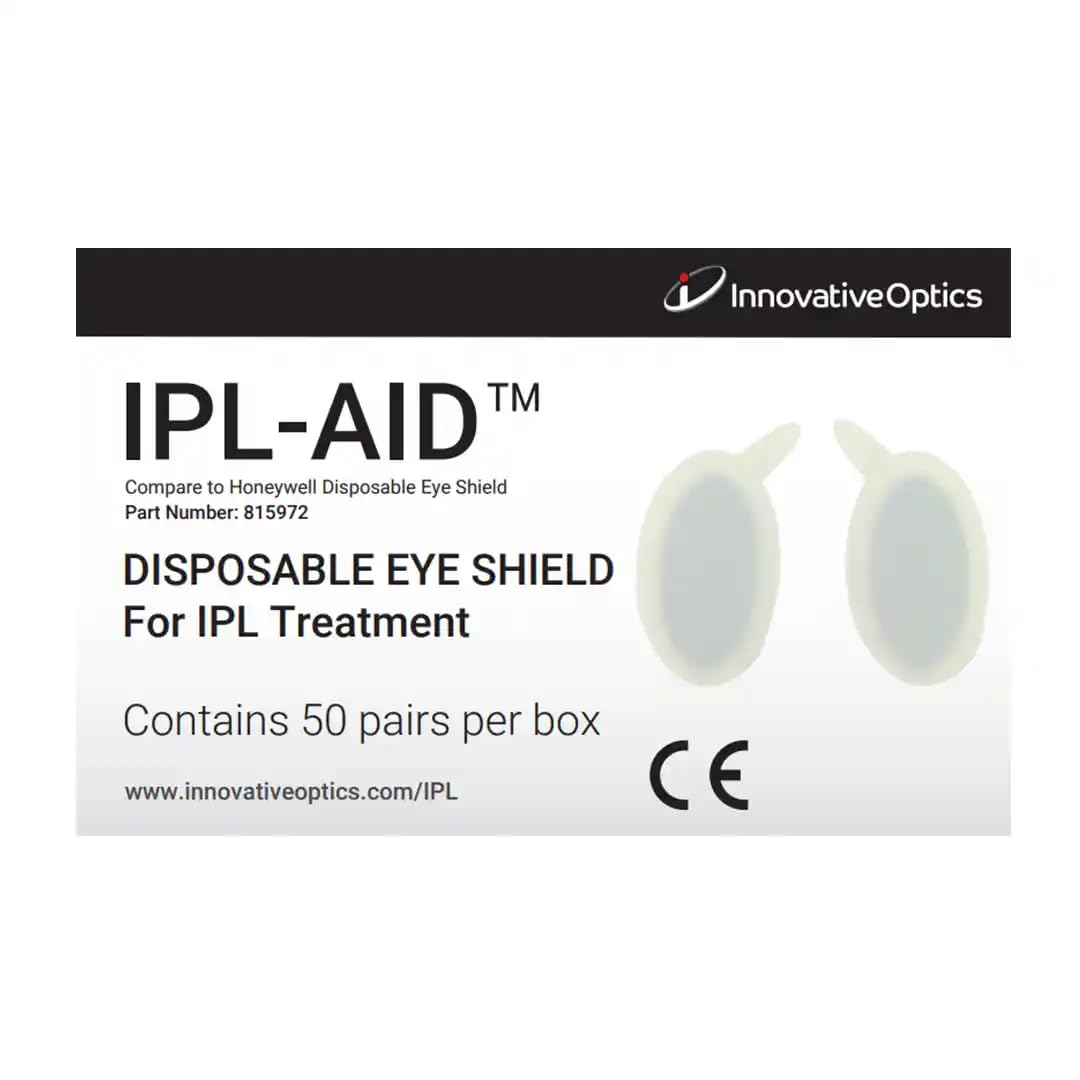 Innovative Optics IPL-AID: Disposable Eye Shield for Safe IPL Treatment. Protect Your Eyes with Precision and Comfort