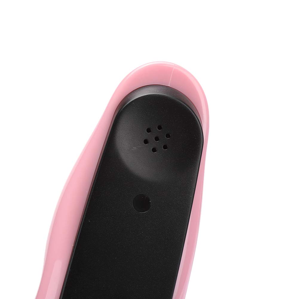 UPALDHOU Pink Lips Shape Desktop Landline Phone, European Style Home Telephone for Home Desk Telephone (Pink)