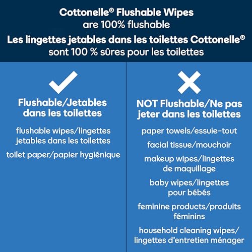 Cottonelle Fresh Care On-The-Go Flushable Wet Wipes, Adult Wet Wipes, 24 On-The-Go Packs, 2 Trays of 12, 14 Wipes per Pack (336 Total Flushable Wipes), Packaging May Vary