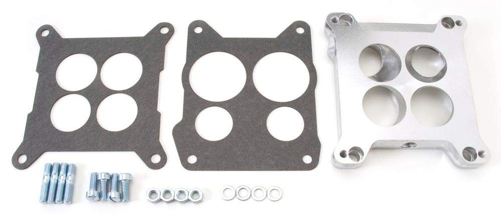 Edelbrock 2696 Four-Hole Square-Bore to Spread-Bore Carburetor Adapter