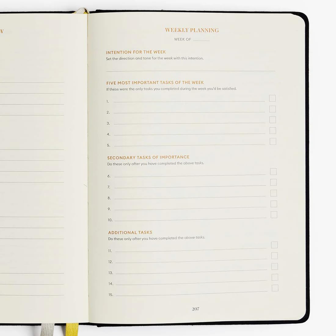 Intelligent Change - 3-Month Productivity Planner, Productivity Tools for Time-Management and Mindfulness, Tear-Out To-Do List, A5 Undated Quarterly Planner, Black