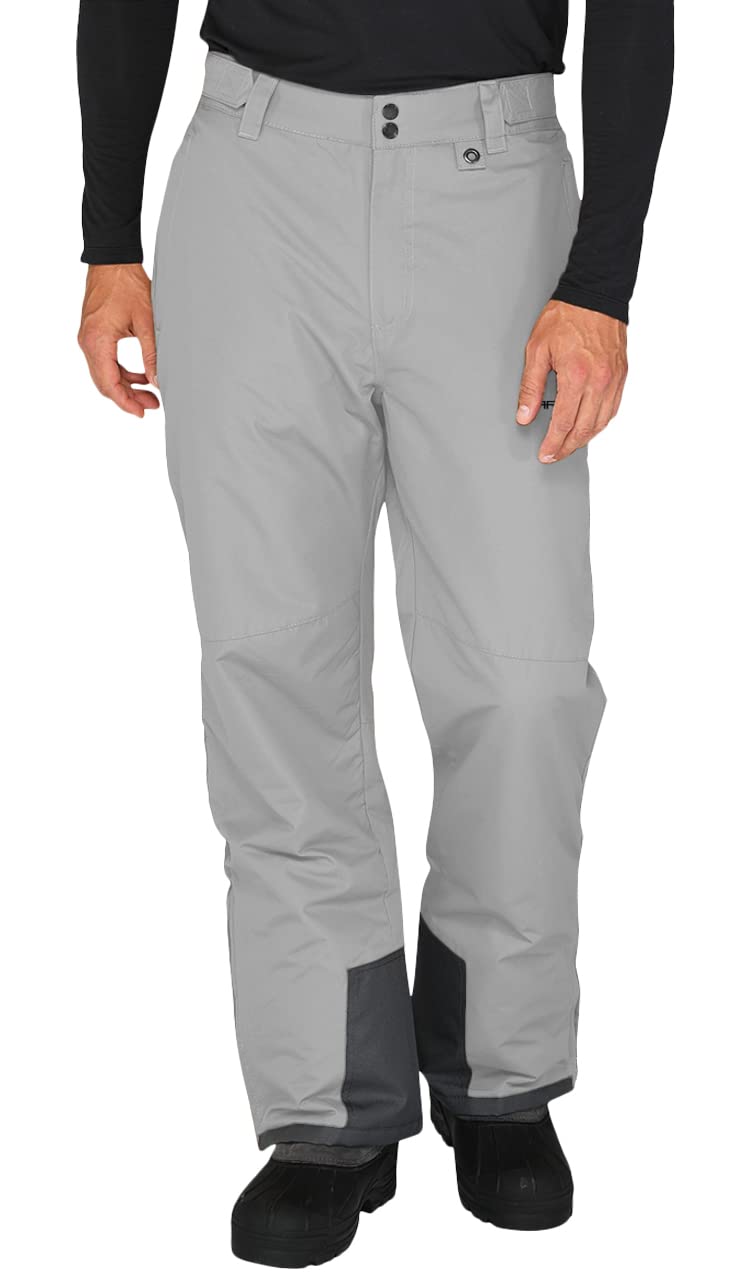 ARCTIX Men's Essential Snow Pants, Quiet Grey, Large/30 Inseam