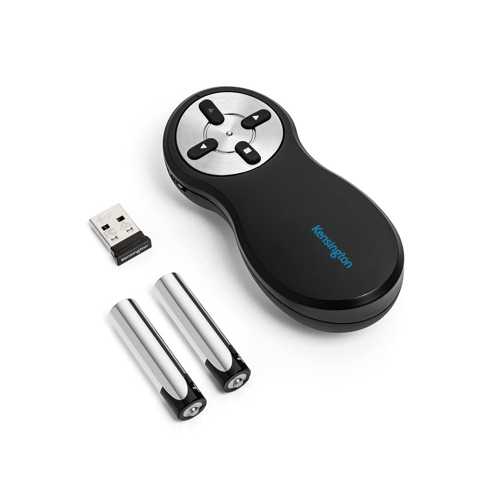 Kensington Wireless Presenter - Presentation Remote (K33271WW), Black
