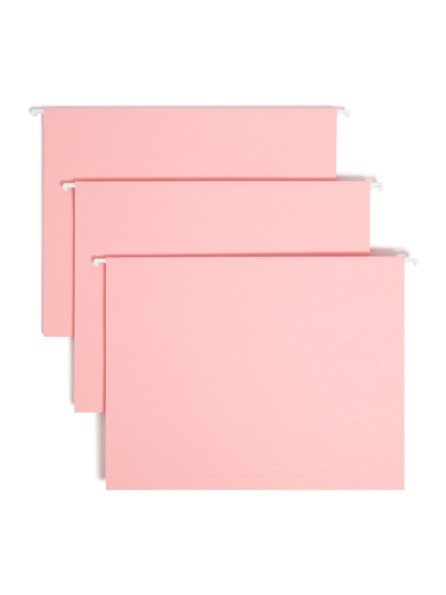 Smead Hanging File Folders, 25-Pack, Letter Size, 1/5-Cut Repositionable Tabs, Pink, Colour-Coded Filing for Home Office, Back-to-School and Women's Workplace Organization