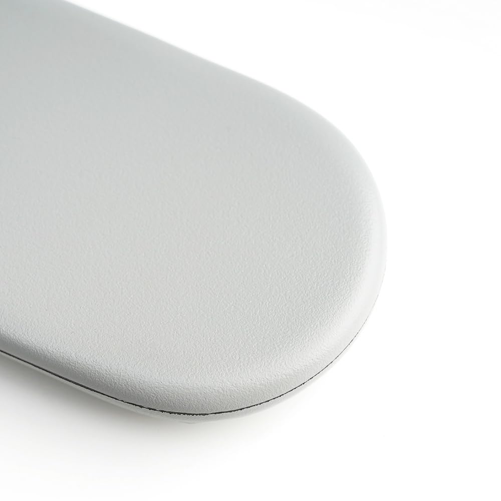 Arm Pads Caps Replacement for Herman Miller Sayl Office Chair, Fixed and Height-Adjustable Armrest, Light Gray Vinyl (1-Pair)