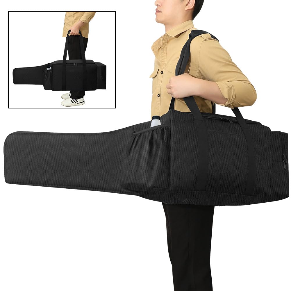 Ajyingasyo Chainsaw Bag, Padded Water Resistant Chainsaw Carrying Case Compatible with EGO, Dewalt, Greenworks 14", 16" & 18" Cordless Power Chainsaw & Accessories