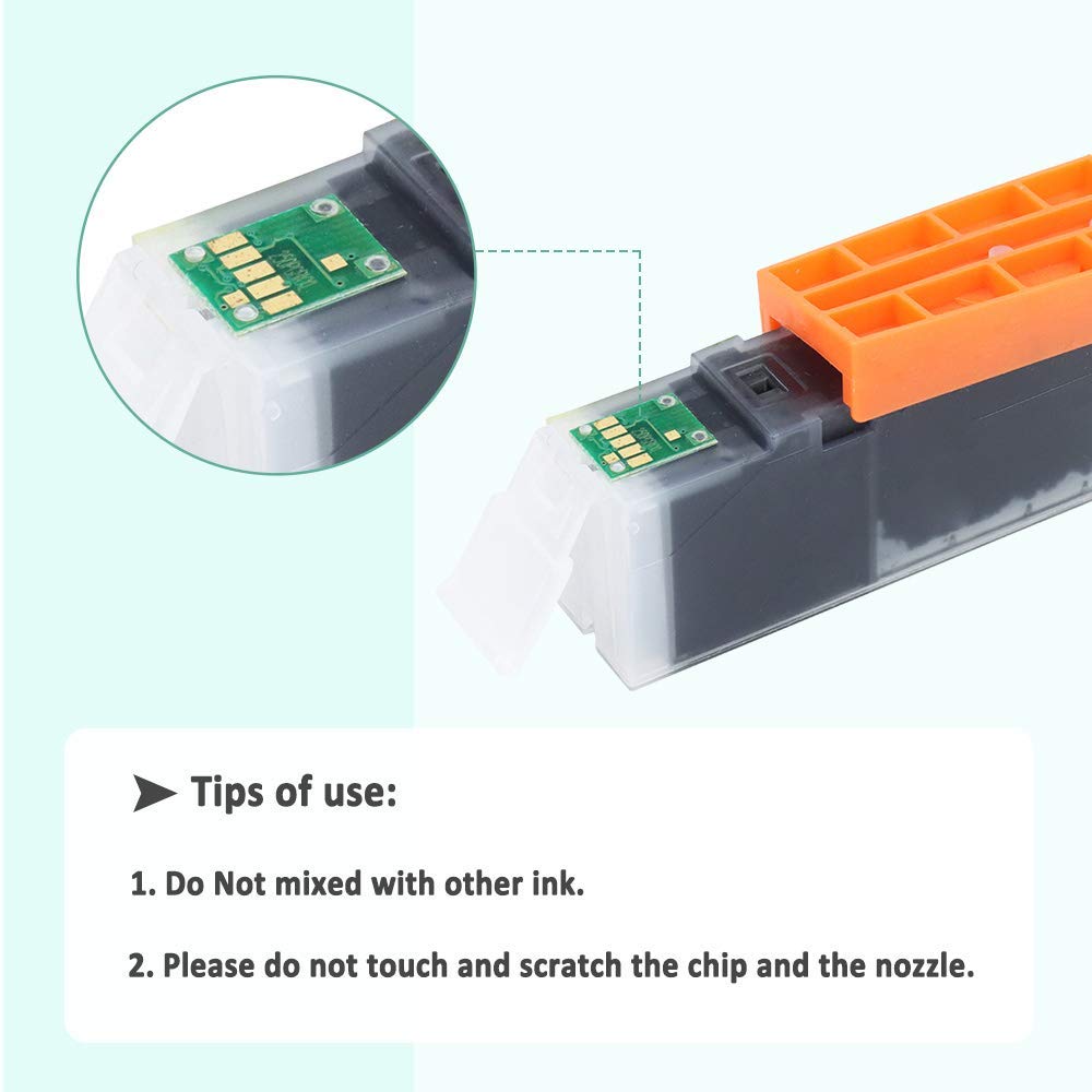 Topcolor Compatible Edible Ink Cartridge Replacement for Canon PGI-280XXL CLI-281XXL Cake Ink for Canon Edible Printer PIXMA TS6320 TS6220 TS6120 TS9520 TS9521C TR8520 TS9120 TR7520 TS8120 TS8320, 5PK