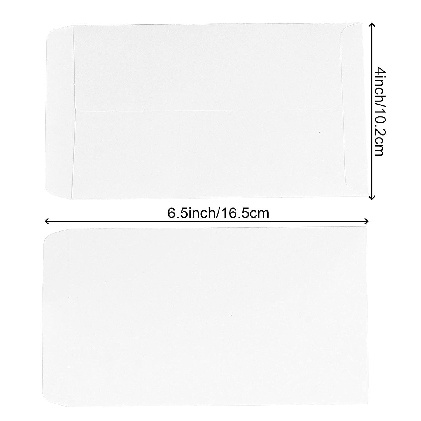 ZOENHOU 600 Pack 6.5 x 4 Inch 7 Coin White Money Envelopes, Durable Thick Small Part Envelopes, Bank Envelope for Cash Coin Jewelry Note Garden Use,100 GSM
