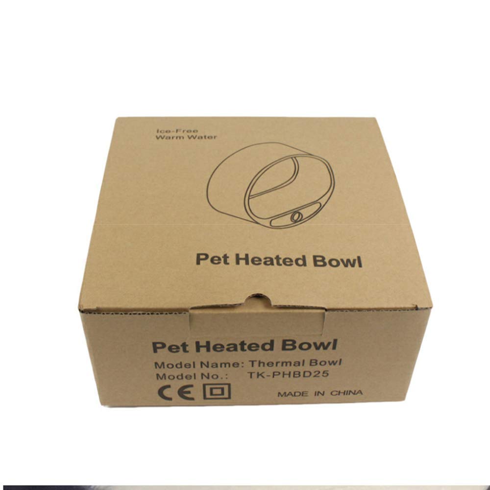 Babypet Pet Heated Bowl, 2000ml Thermal Automatic Constant Temperature Pet Heating Feeding Drinking Bowls Small, Medium Large Dogs and Cats