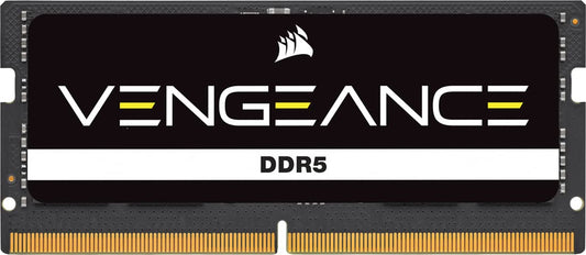 CORSAIR Vengeance SODIMM DDR5 RAM 32GB (1x32GB) 4800MHz CL40-40-40-77 1.1V Intel AMD Laptop Notebook Memory - Black (CMSX32GX5M1A4800C40)