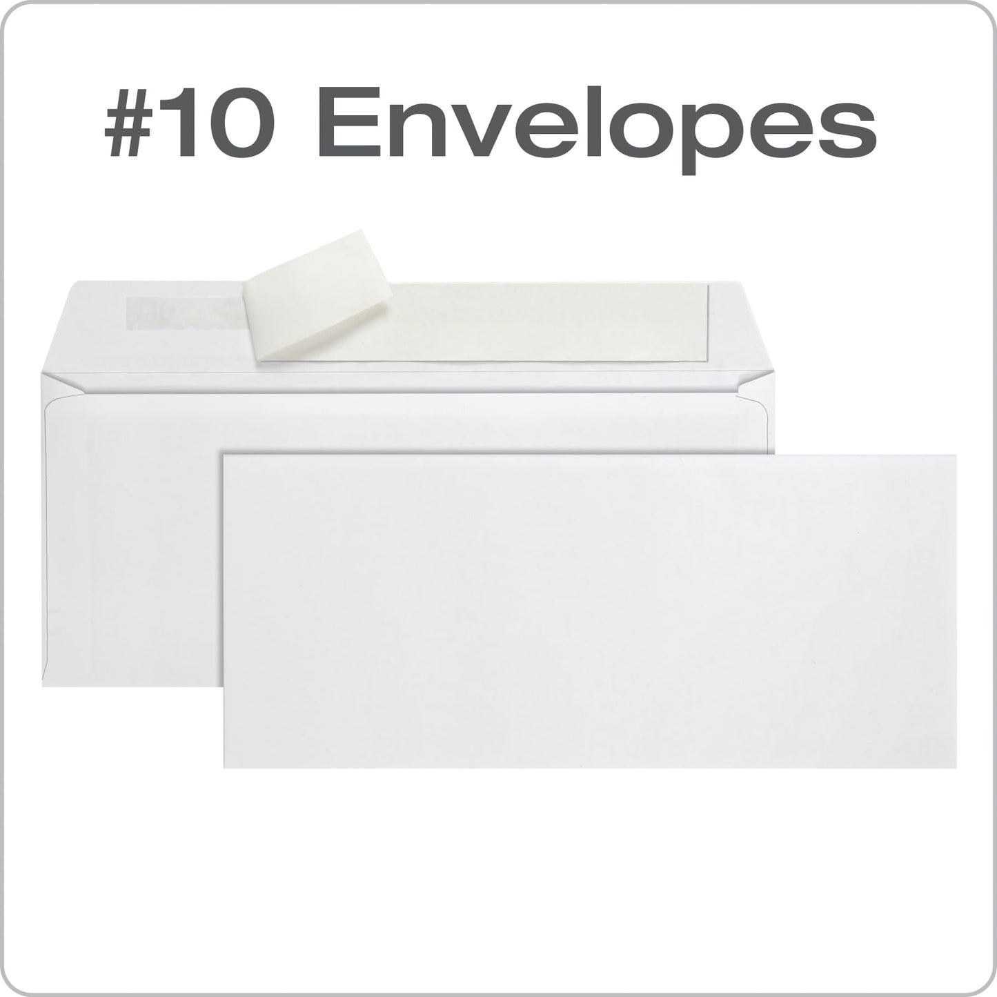 Columbian CO147 (#10) 4-1/8x9-1/2-Inch Grip-Seal White Envelopes, 500 Count