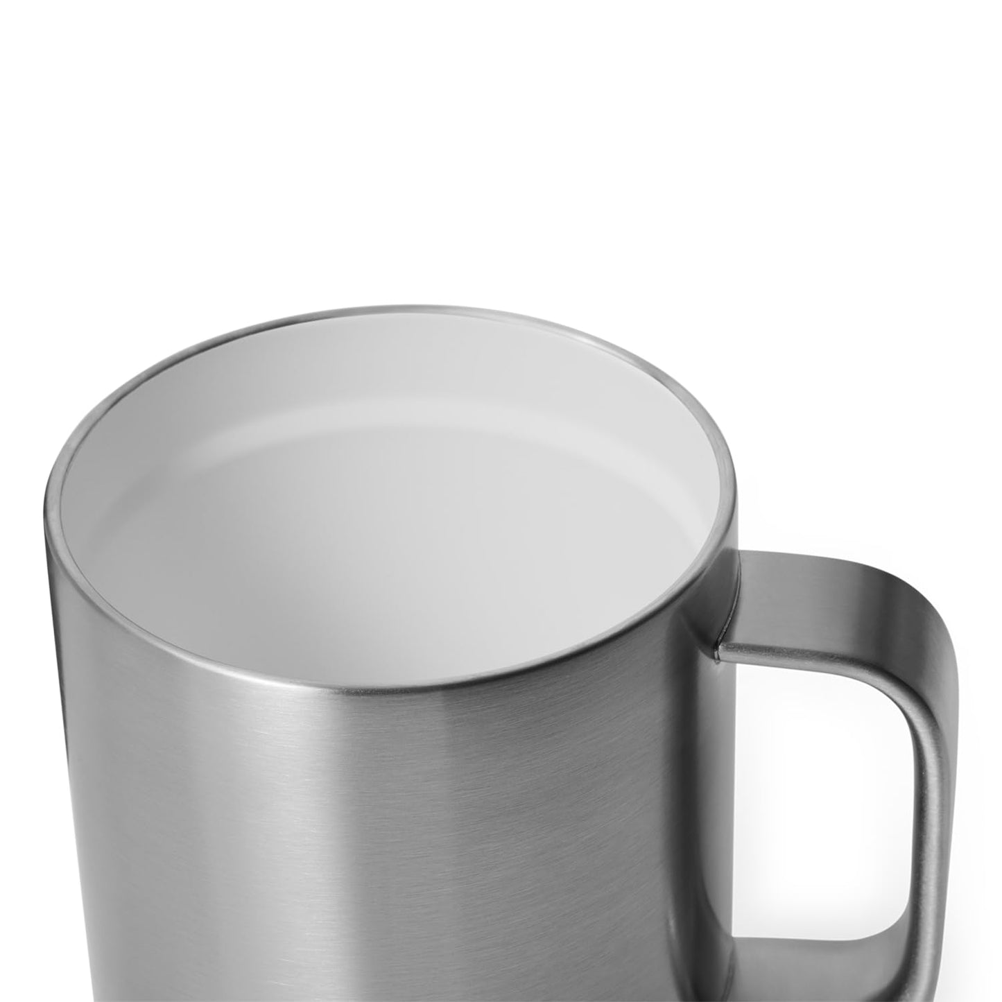 YETI Rambler 10 oz Ceramic Lined Stackable Mug, Vacuum Insulated, Stainless Steel with MagSlider Lid, Stainless