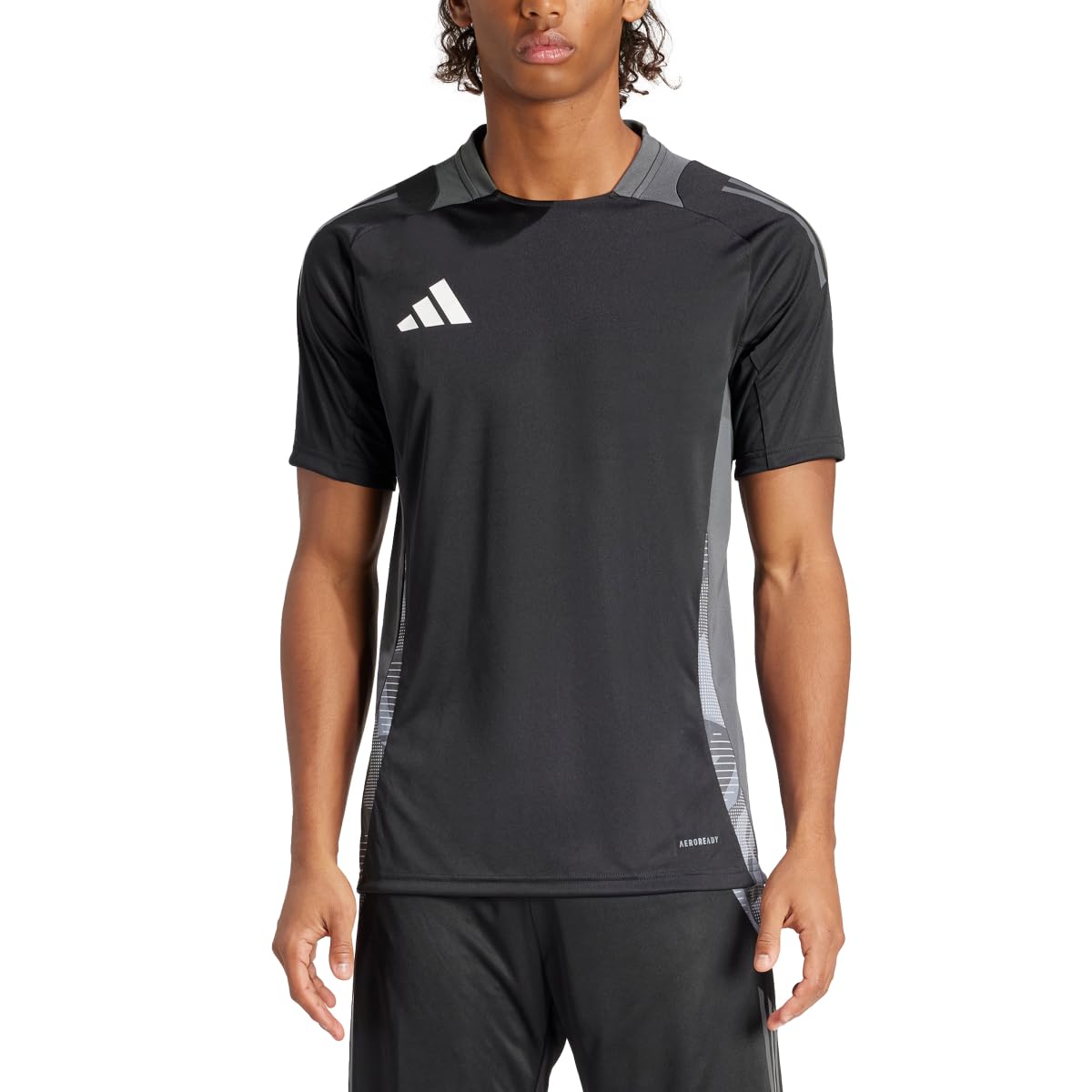 adidas Men's Tiro 24 Competition Training Jersey, Black/Team Dark Grey, Medium